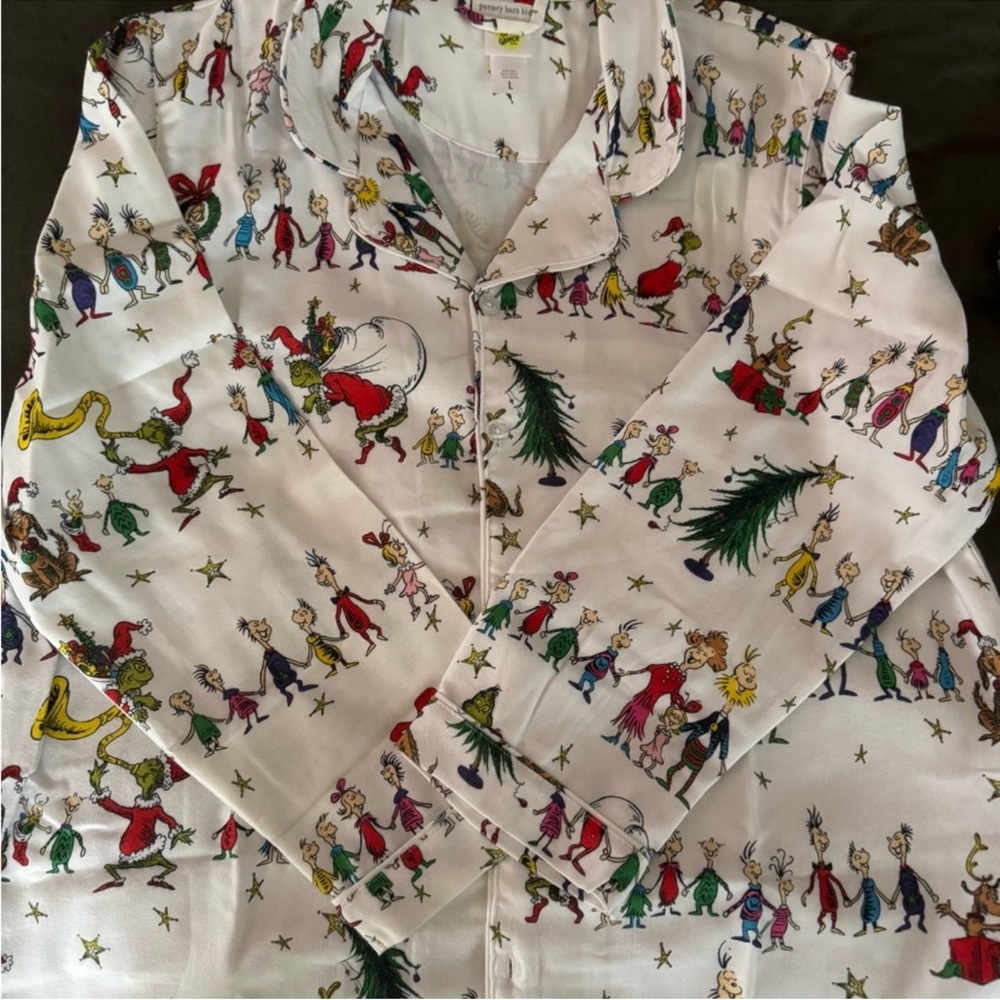 Pottery Barn Kids Grinch Pajama set - Picture 2 of 4